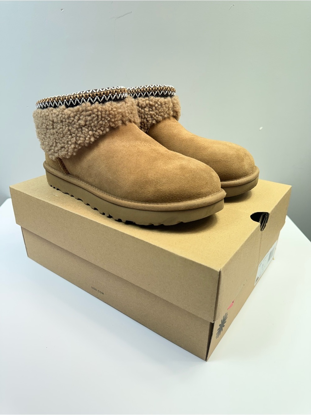 UGG Classic Ultra Mini New Heights Chestnut Size 7